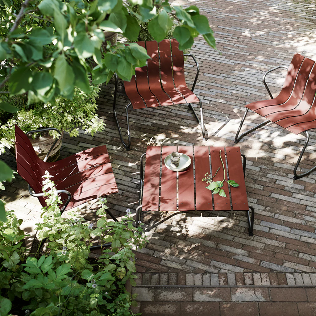 Ocean Lounge Table | Burnt Red | by Jørgen & Nanna Ditzel - 画像 (4)